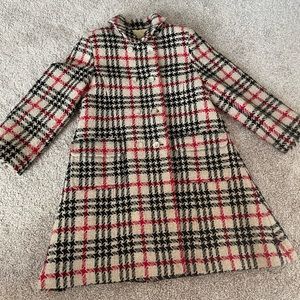 Burberry kids peacoat / Jacket size 4  black / Red